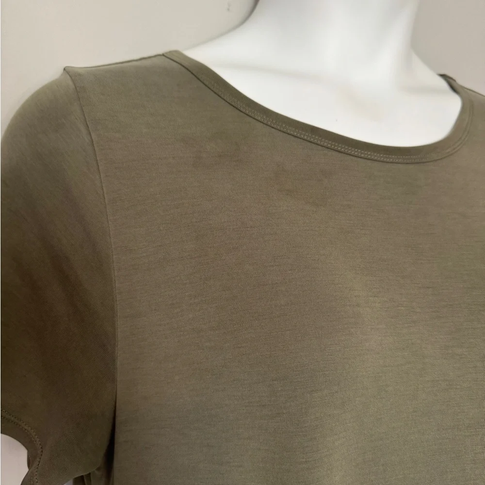 LuLaRoe High Low Dress in Olive Green - Picture 3 of 7